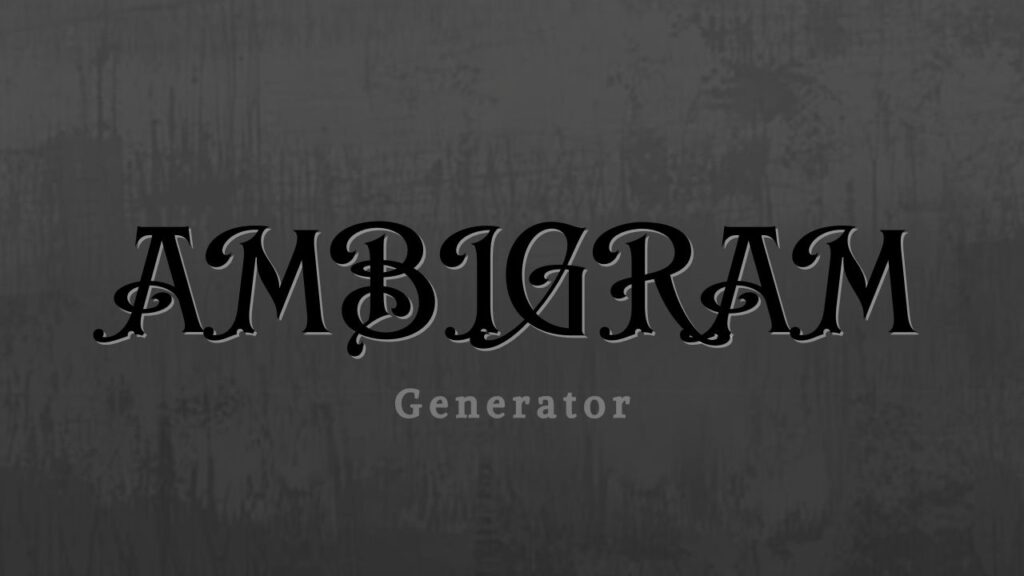 ambigram generator free tool